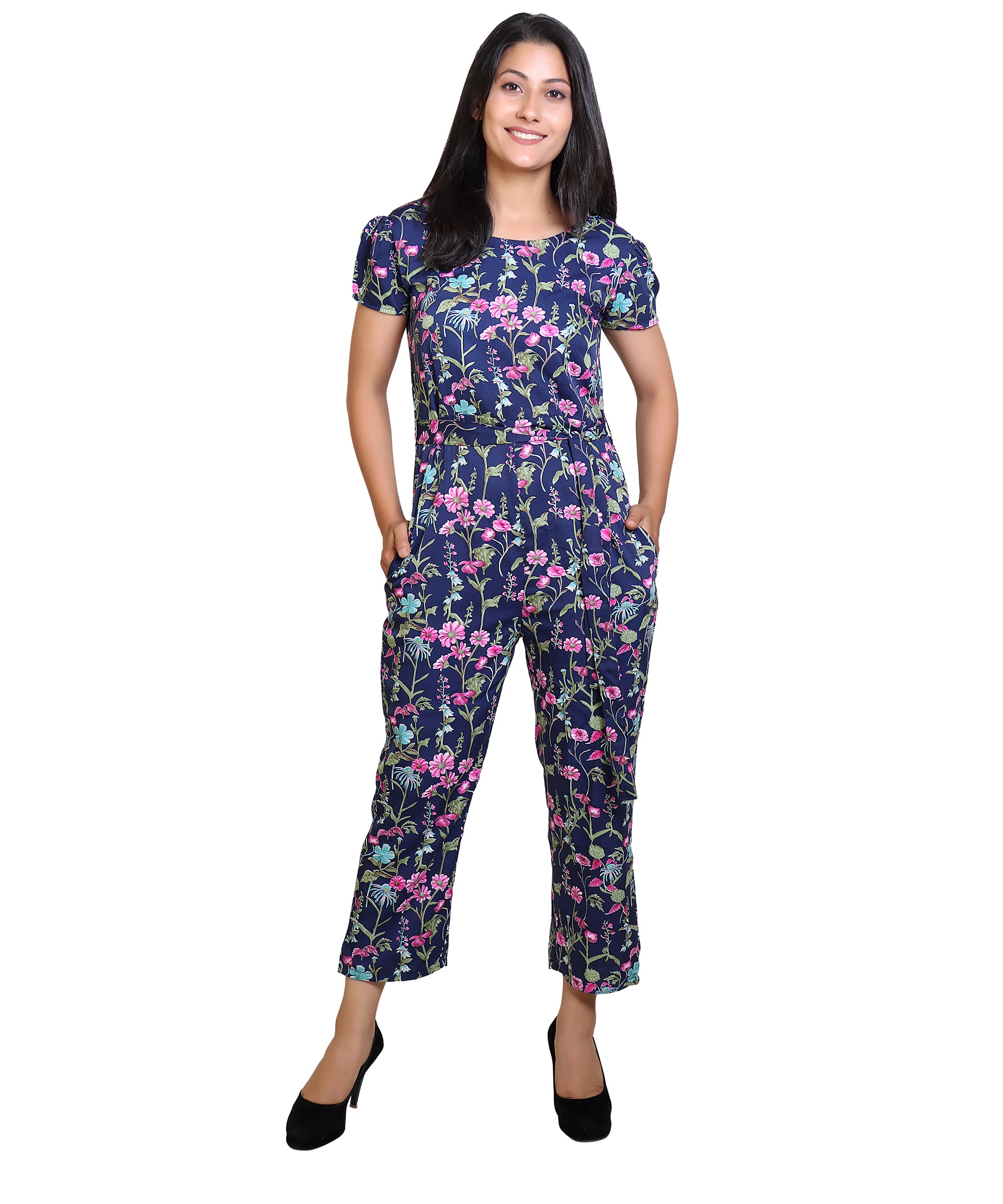 Floral Print Women Jumpsuit
