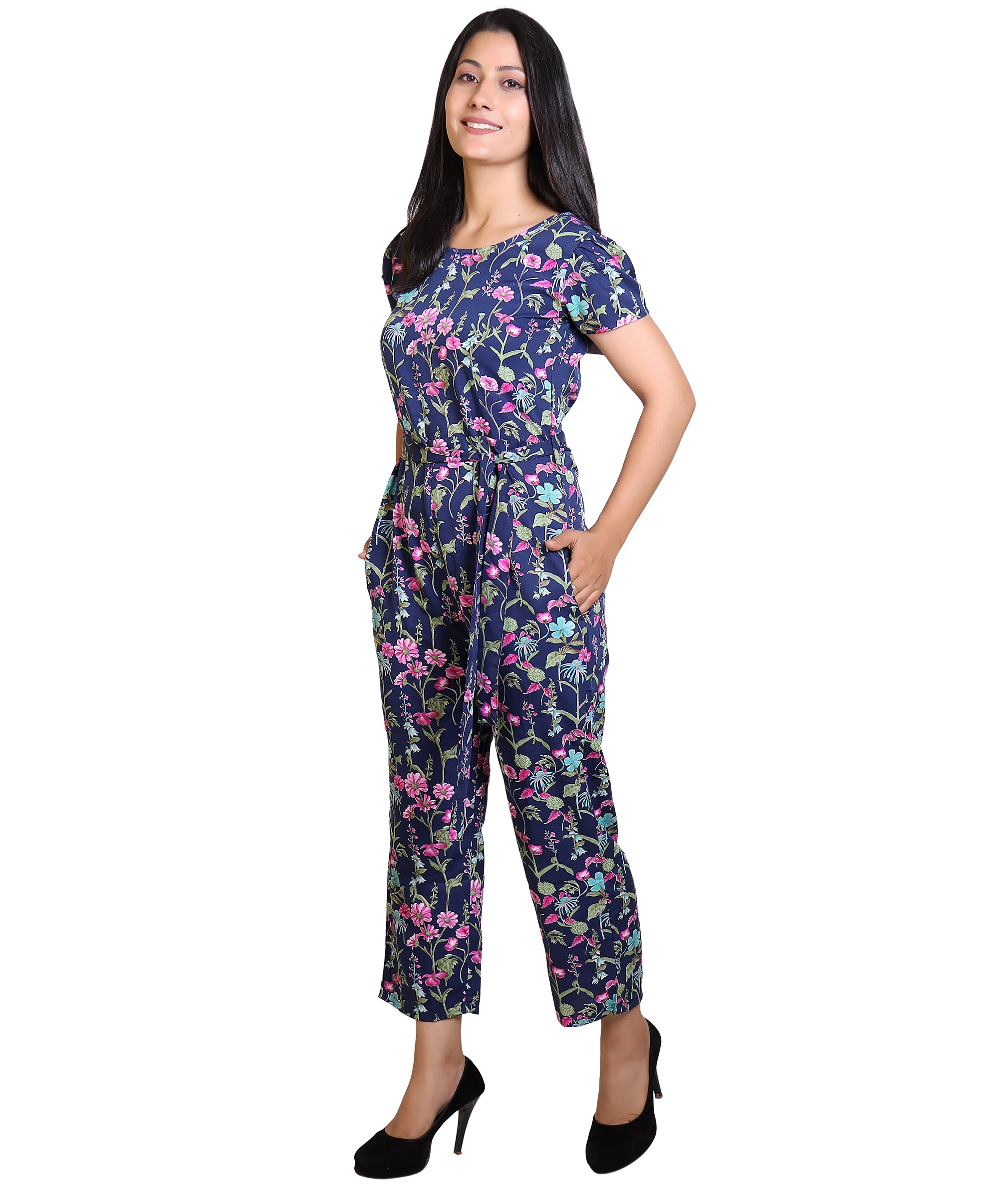 Floral Print Women Jumpsuit